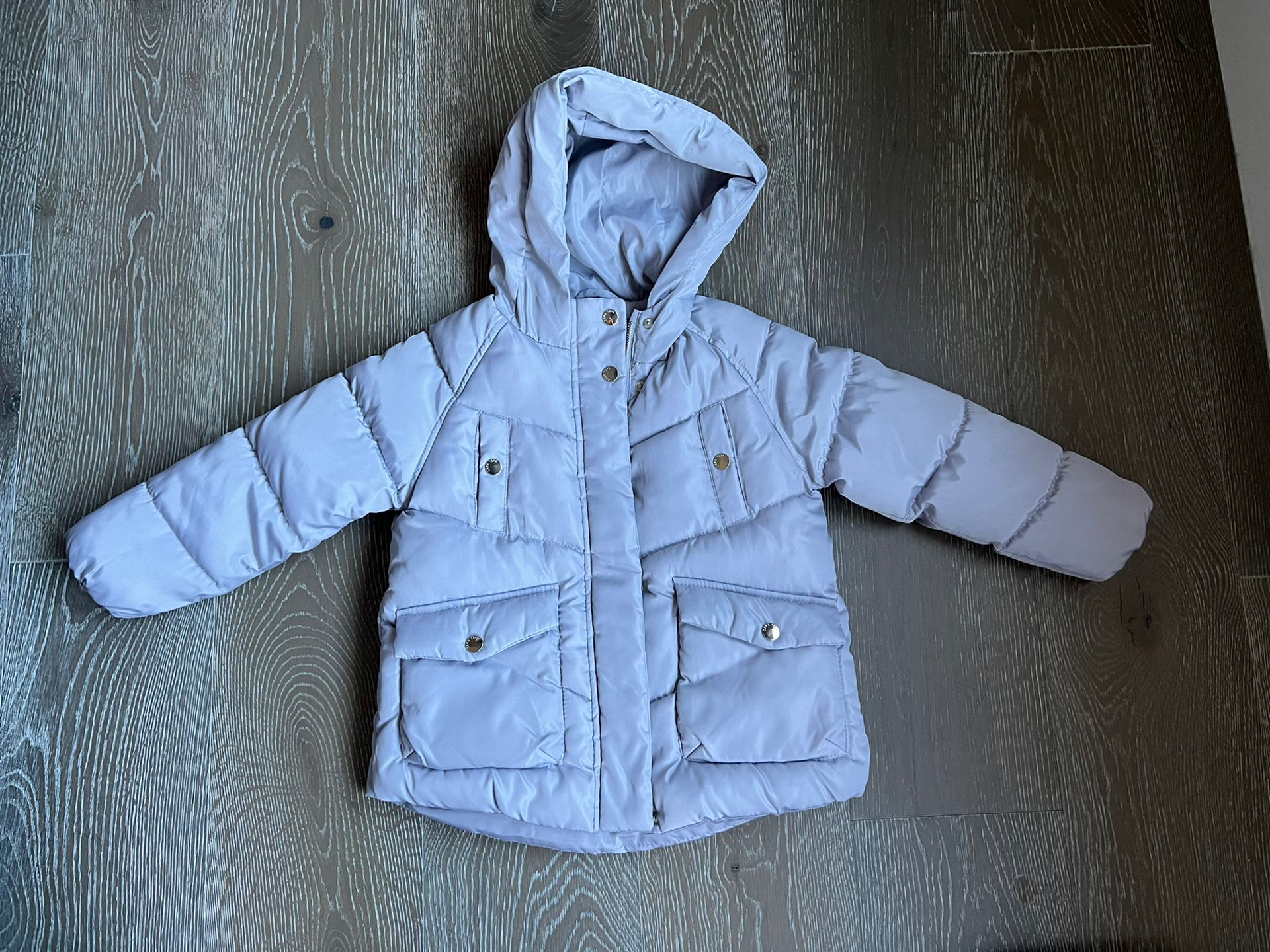 Zara girls warm padded jacket coat parka