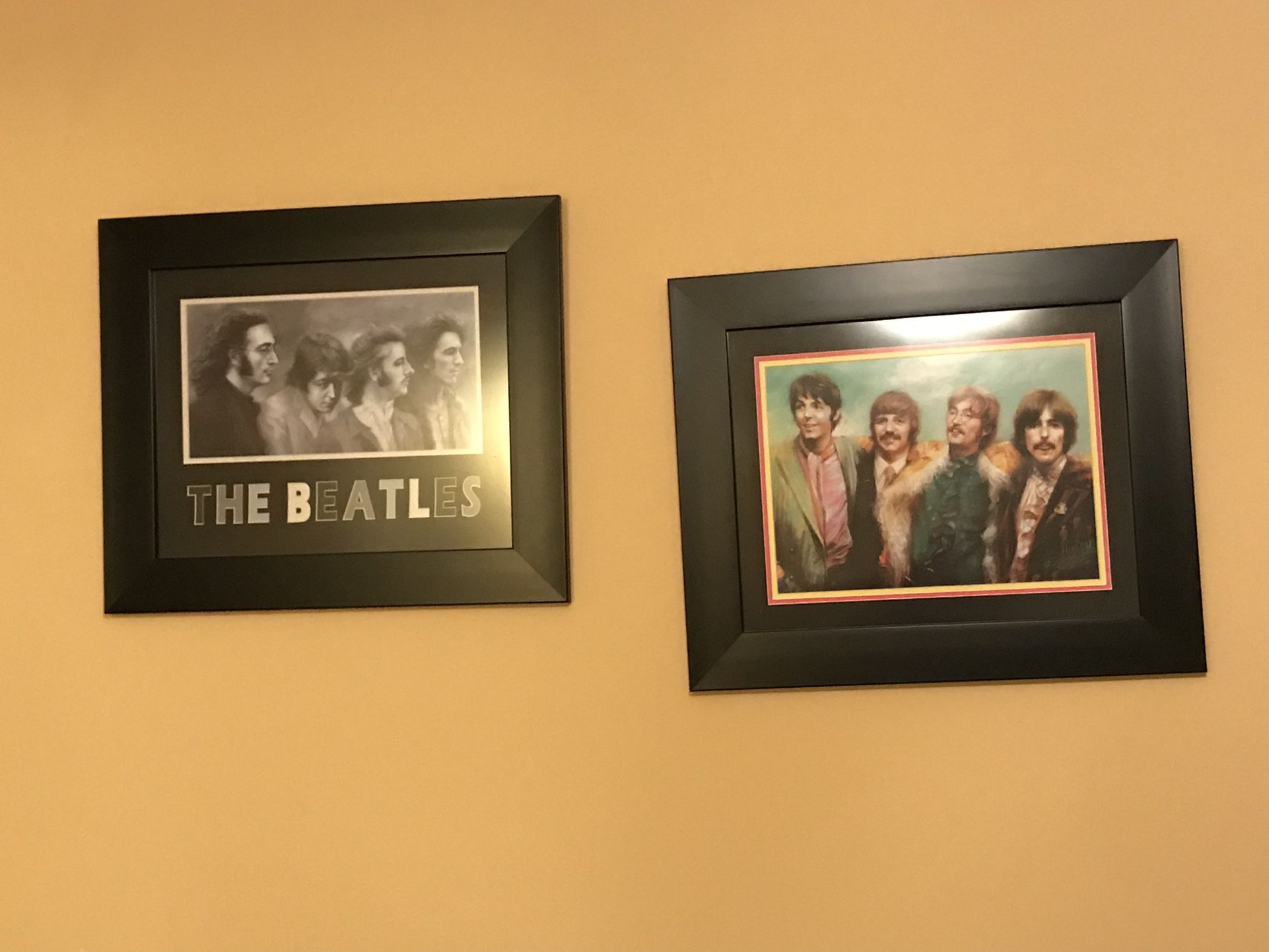 Lot of Beatles Artwork with Frames
