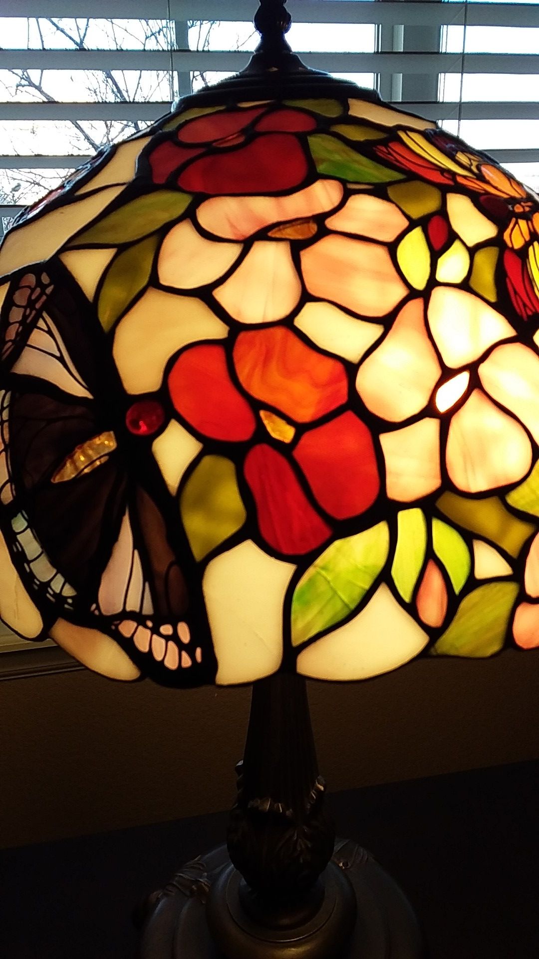 Stained Glass Lamp 27"