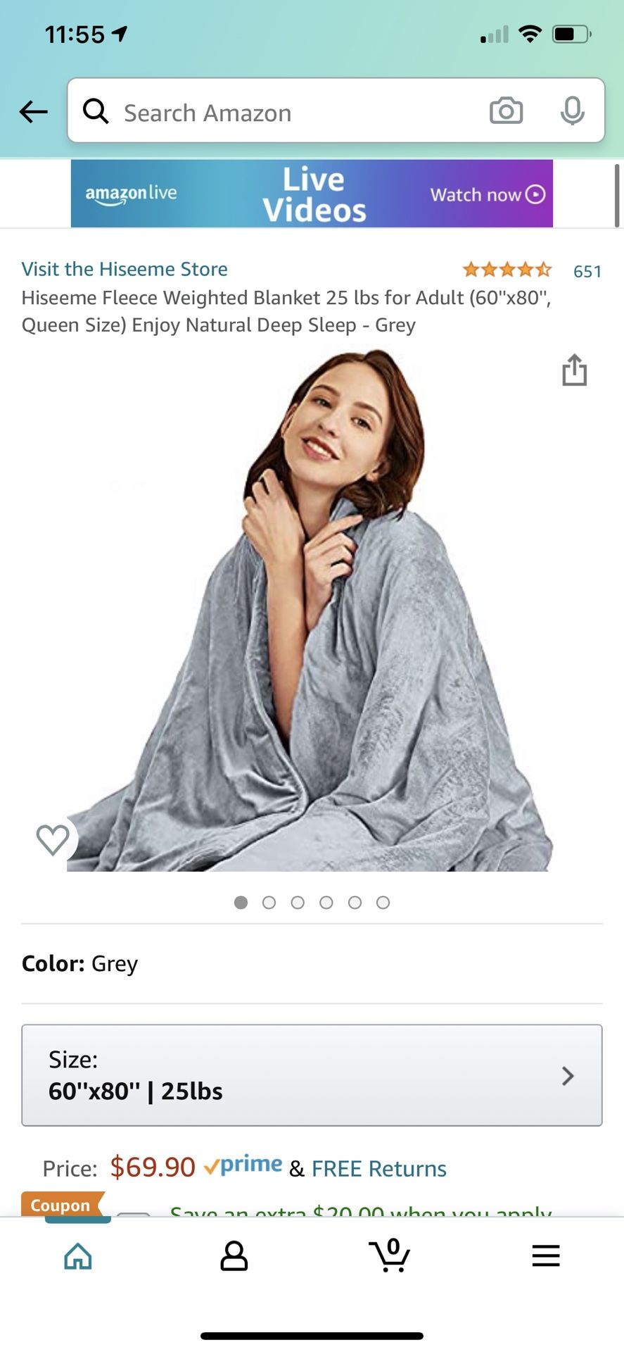 Weighted Blanket 20 Lbs