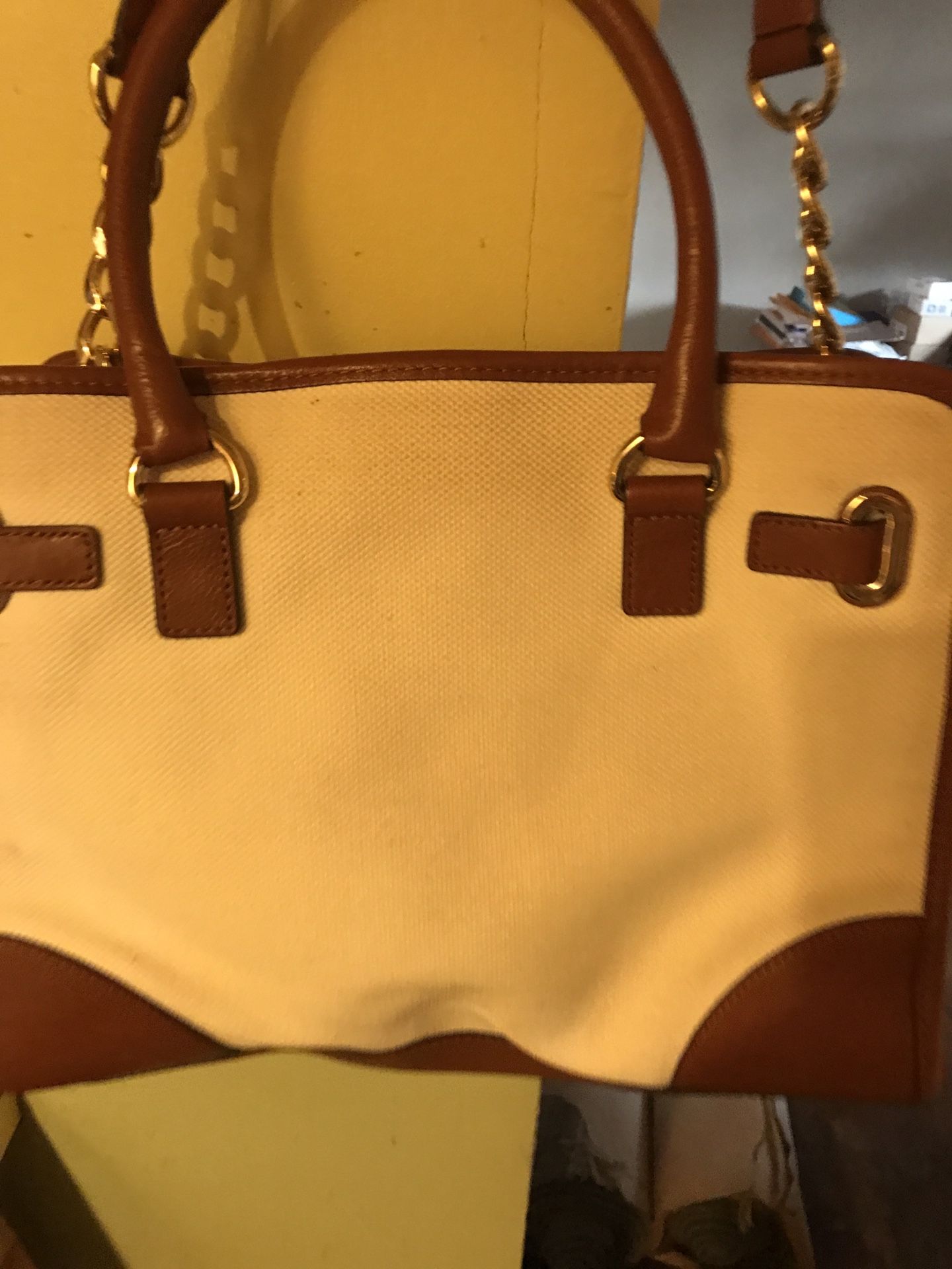 MICHAEL KORS HAMILTON MONO STRIPE LARGE
