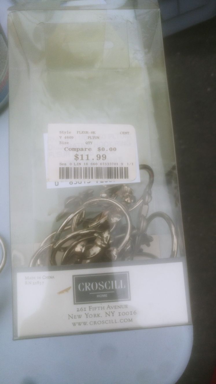 Shower hooks NEw