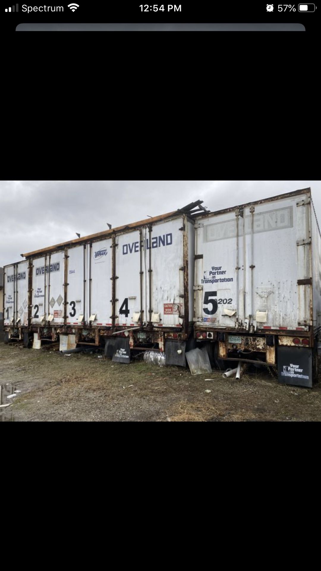 5 storage trailers