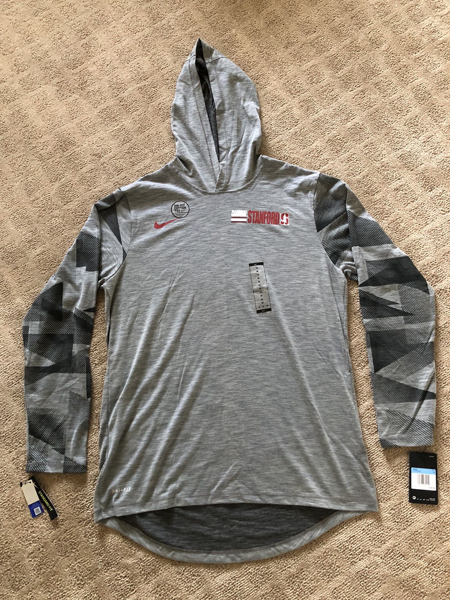 Stanford Nike Hooded Long-sleeve Dri-Fit Shirt
