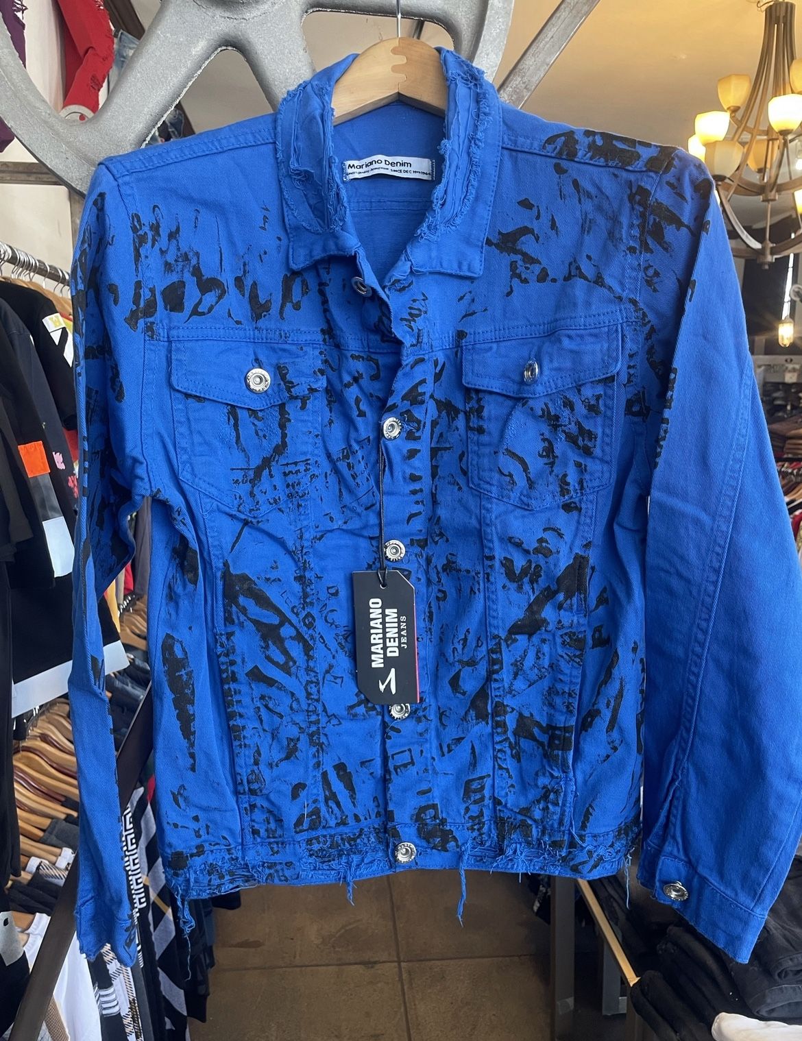 Men’s Blue Denim Jacket Sizes Small Medium Large XL STORE PICK UP