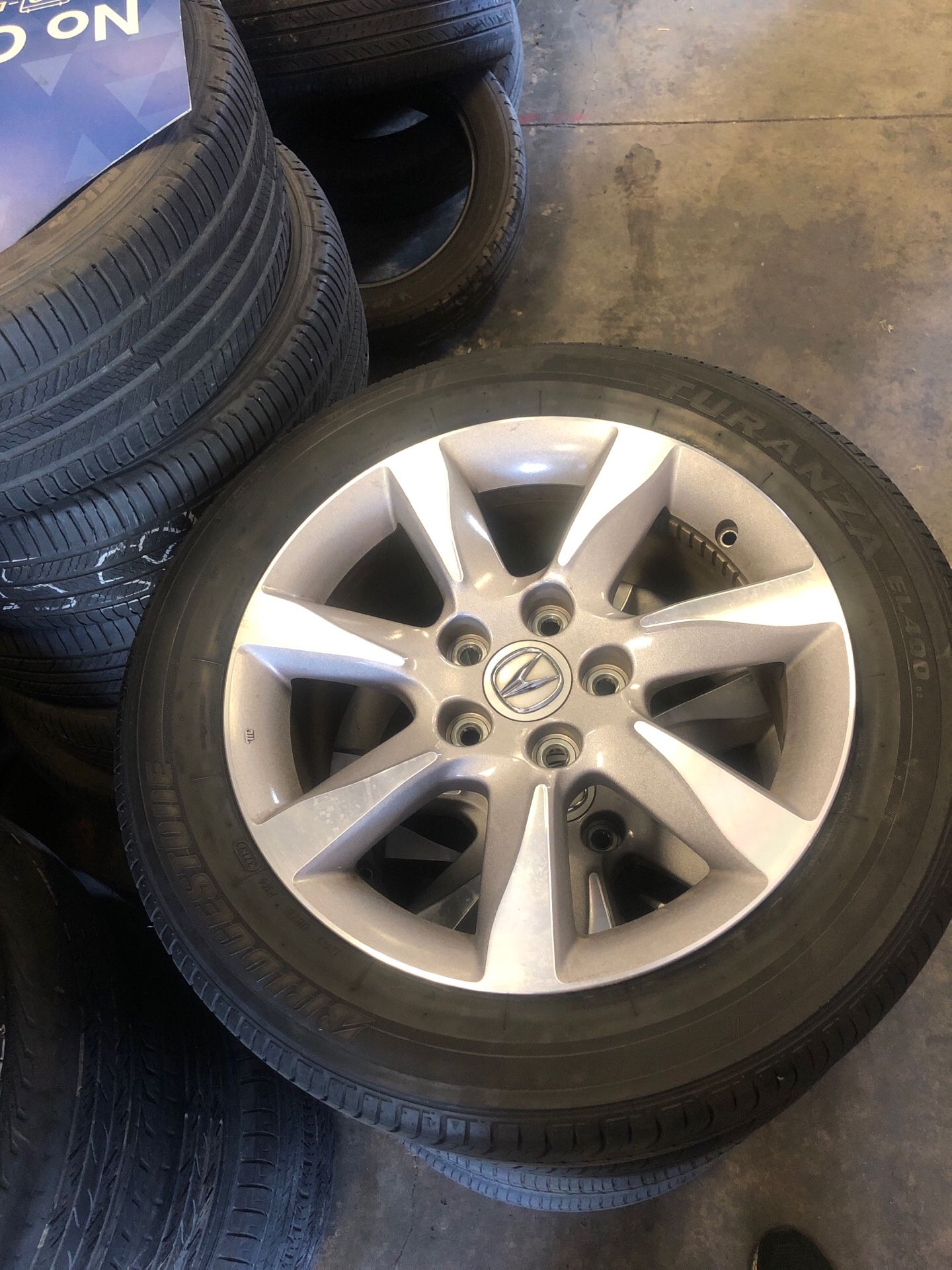 20122016 Acura TL RIMS AND TIRES WITH 70 percent tread 5x120 bolt