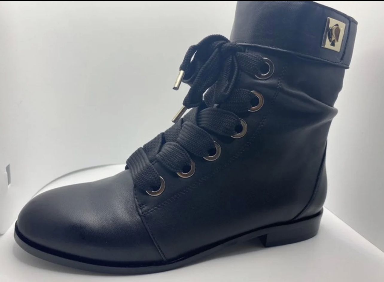 Kate Spade Ruby Leather Combat Boots