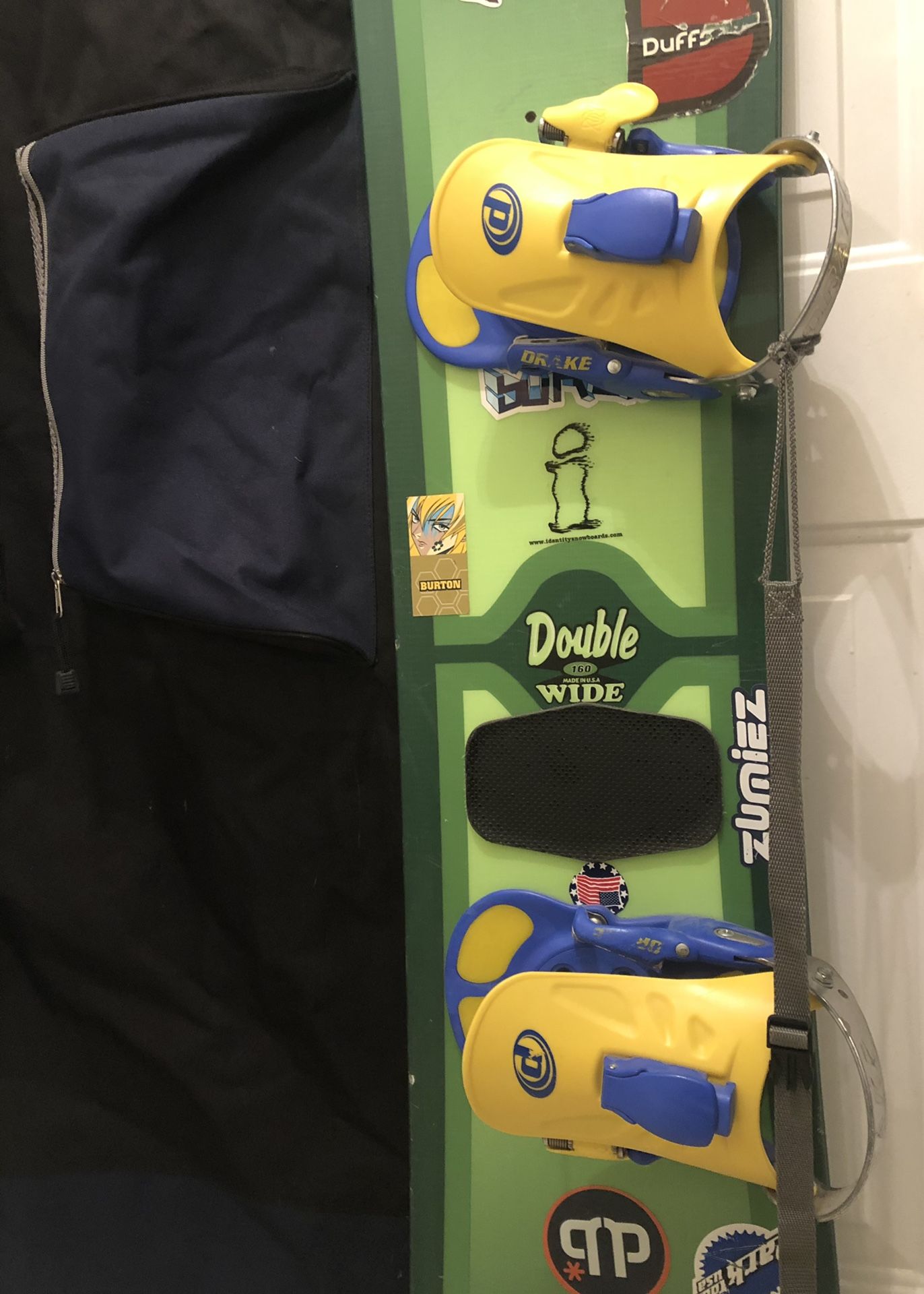 K2 Double Wide 160 Snowboard & Bag - will remove stickers upon request