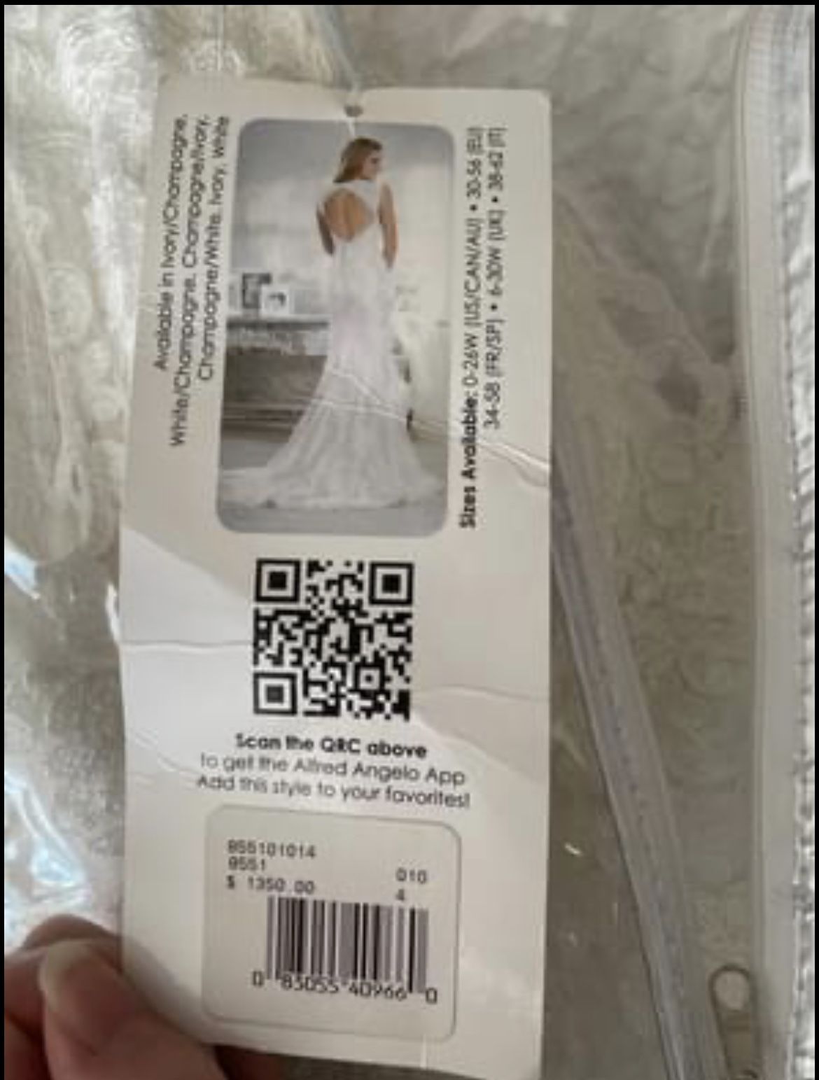 Ivory Alfred Angelo Wedding Dress (size 4)