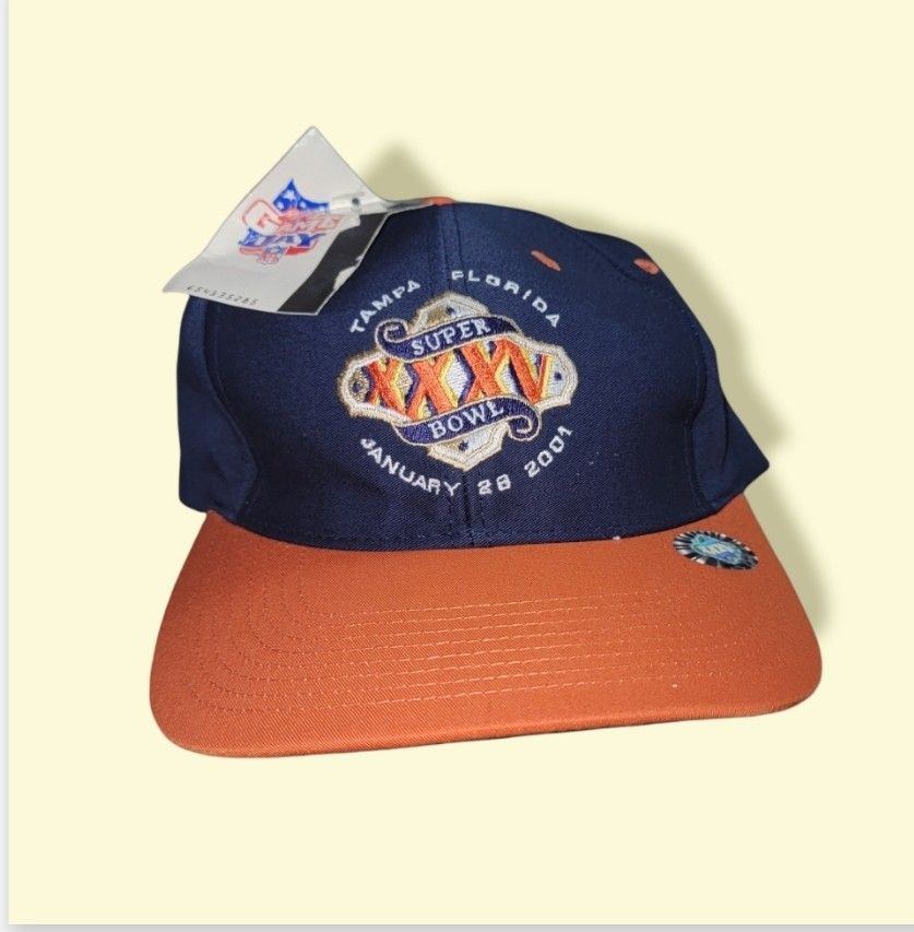 NWT Super Bowl XXXV Snapback Hat NFL Logo 7