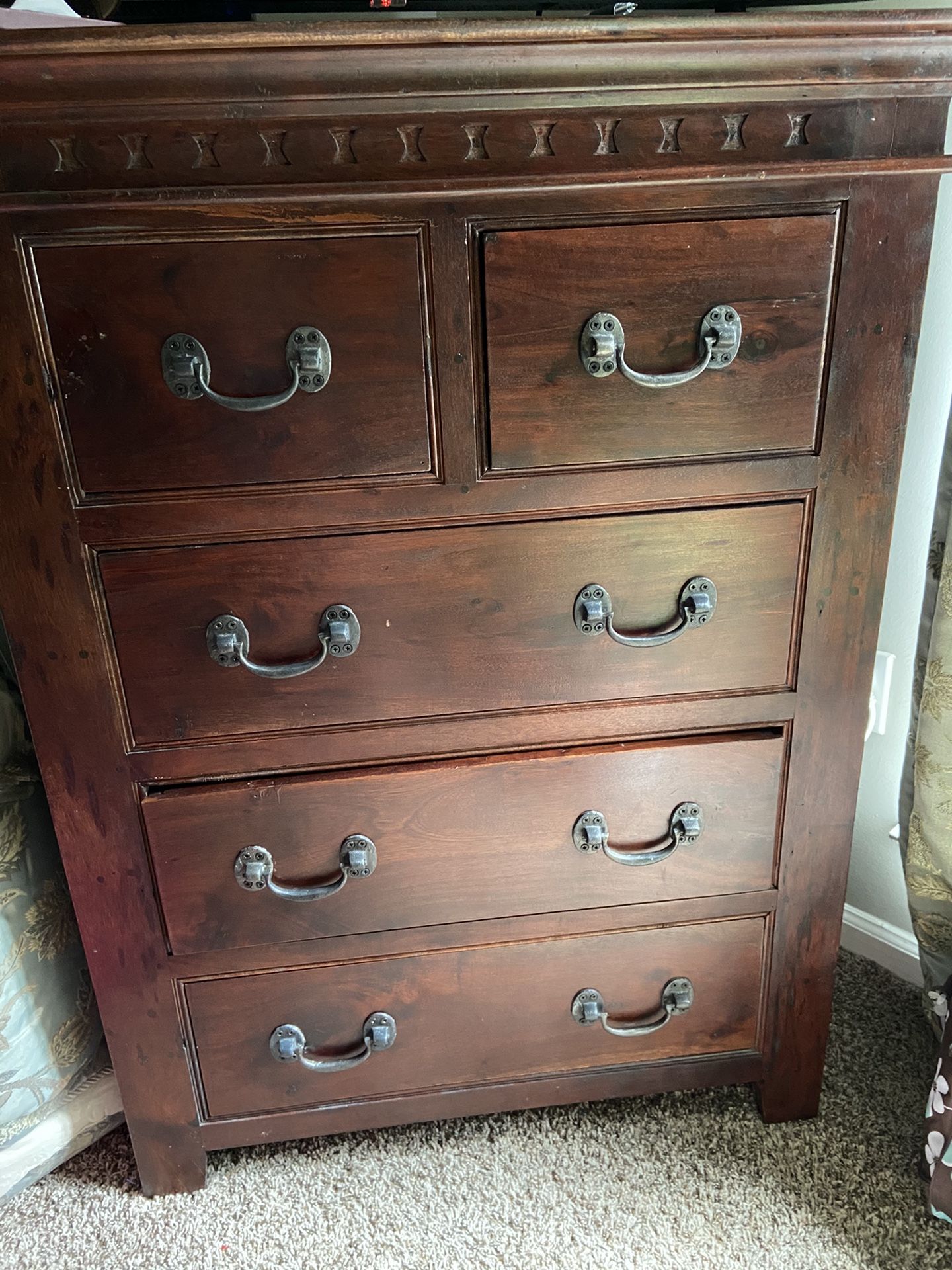 Moving! Chest + two nightstand by pier one imports