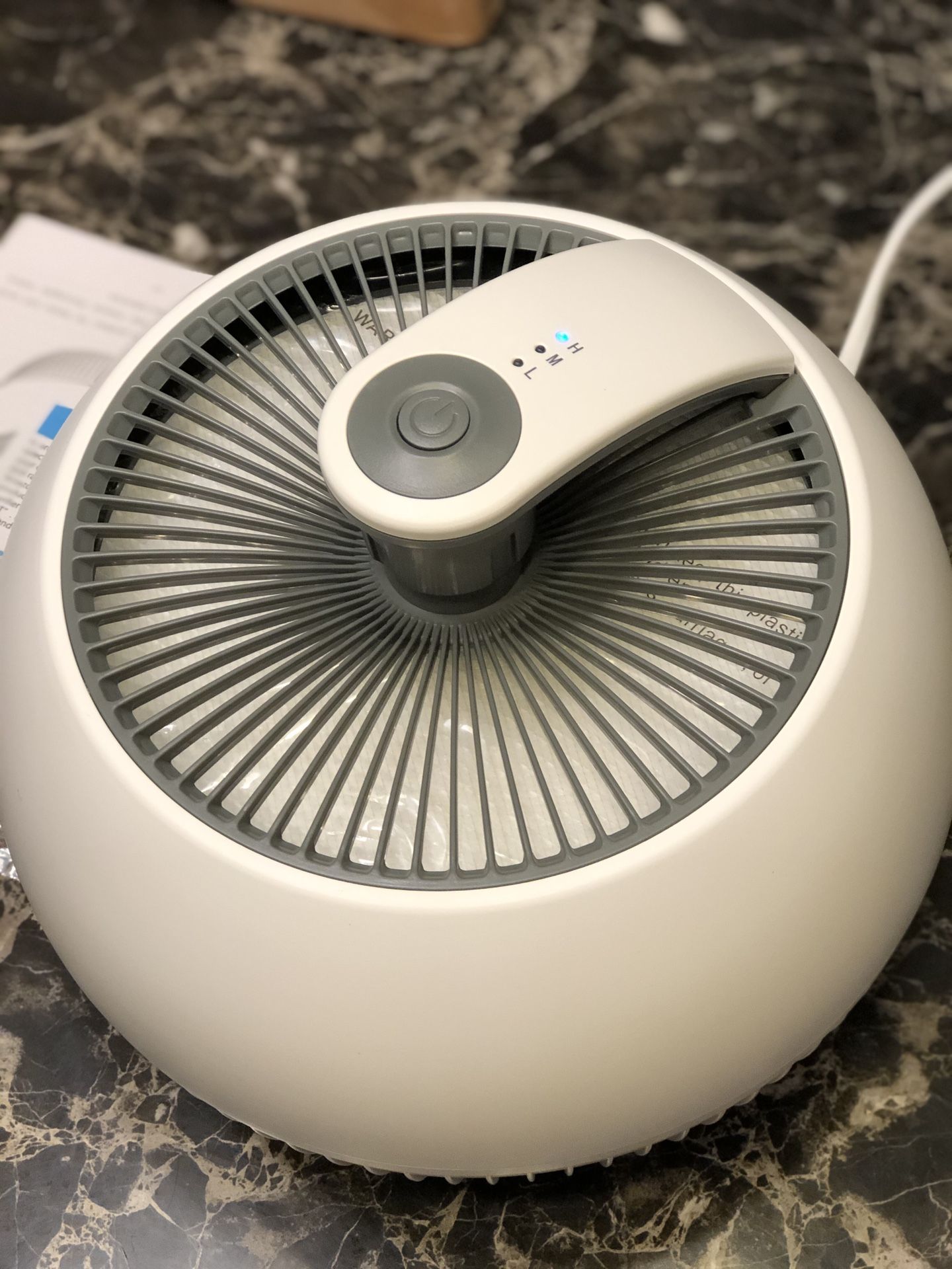TRUSTECH Air Purifier xHome,True HEPA Filter Air Cleaner for Room with 3 Fan Speeds, 3 Stage Filter.