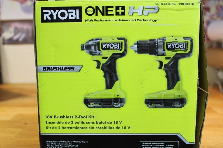 2 in 1 RYOBi 18V Drill/Driver Impact Kit