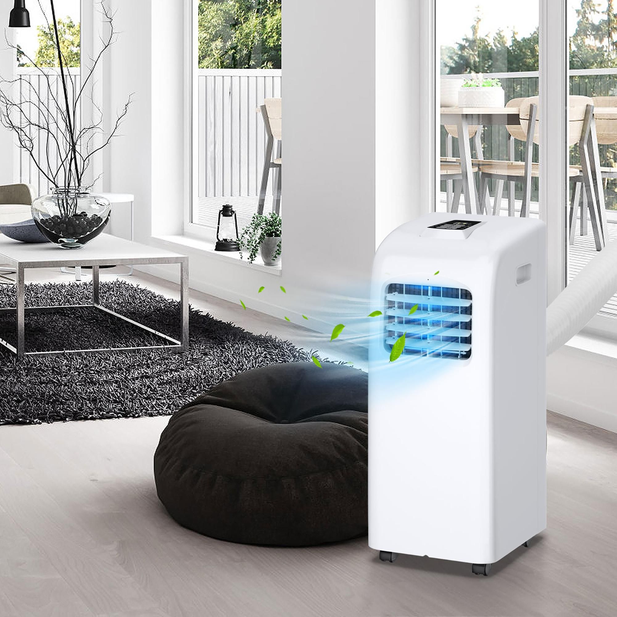 Costway 8000 BTU Portable Air Conditioner & Dehumidifier Function Remote W/ Window Kit