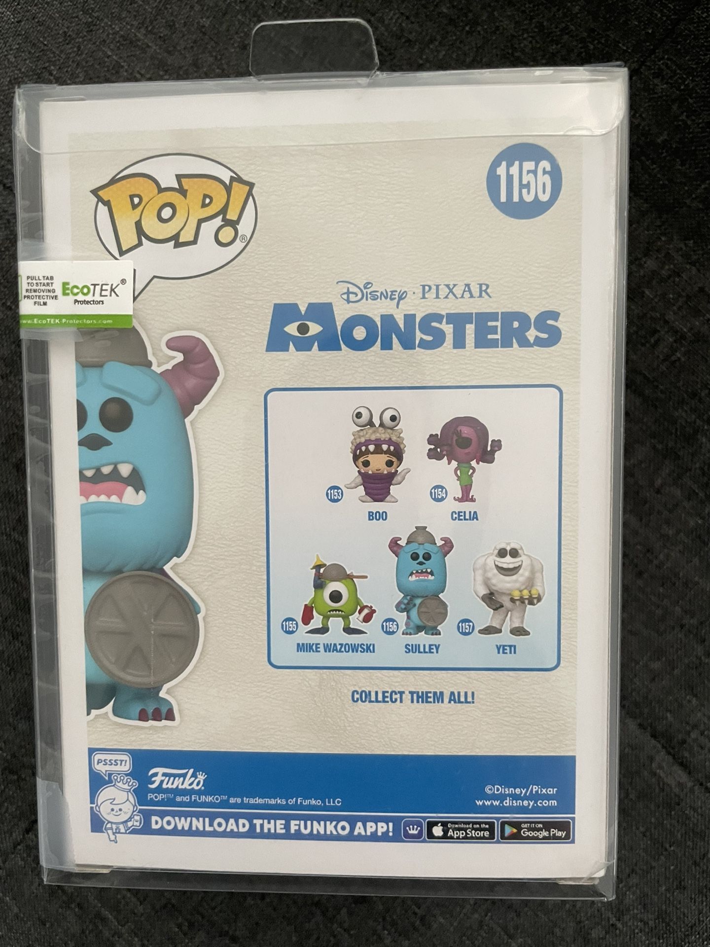 Flocked Sulley Amazon Exclusive Funko Pop Monsters Inc Pixar