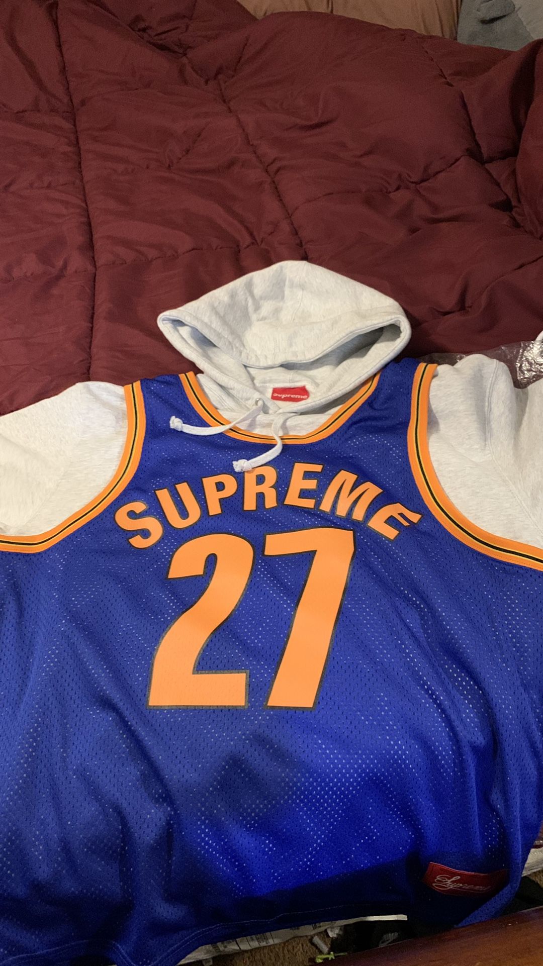 Supreme Jersey Hoodie