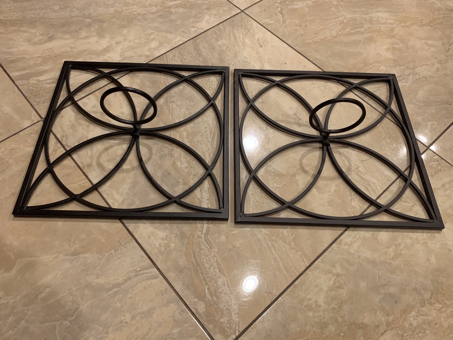 (4) Wall Mount Candles Holders & (1) Table Candle Holder