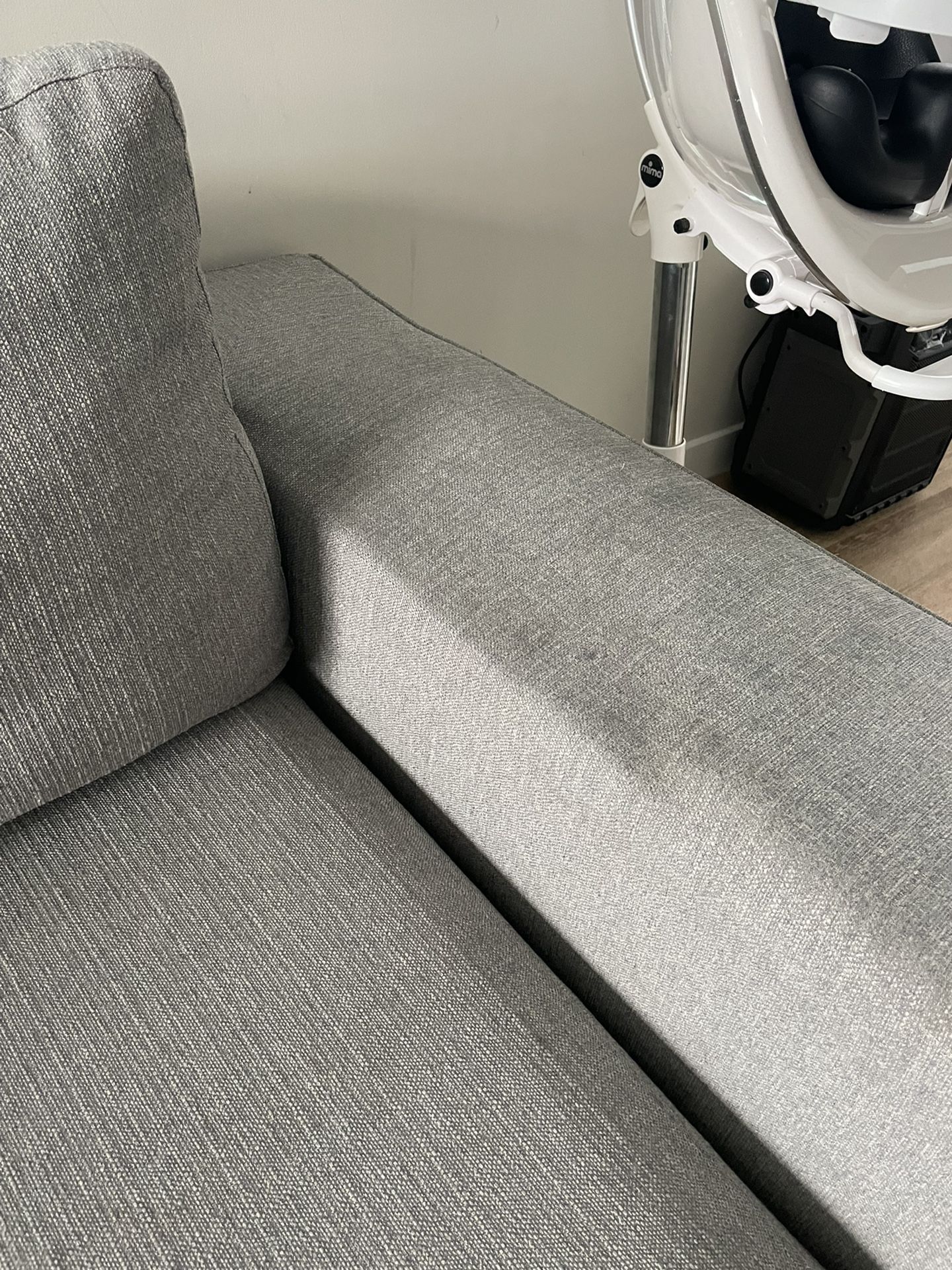 Modani Edison 3pc Couch Light Grey