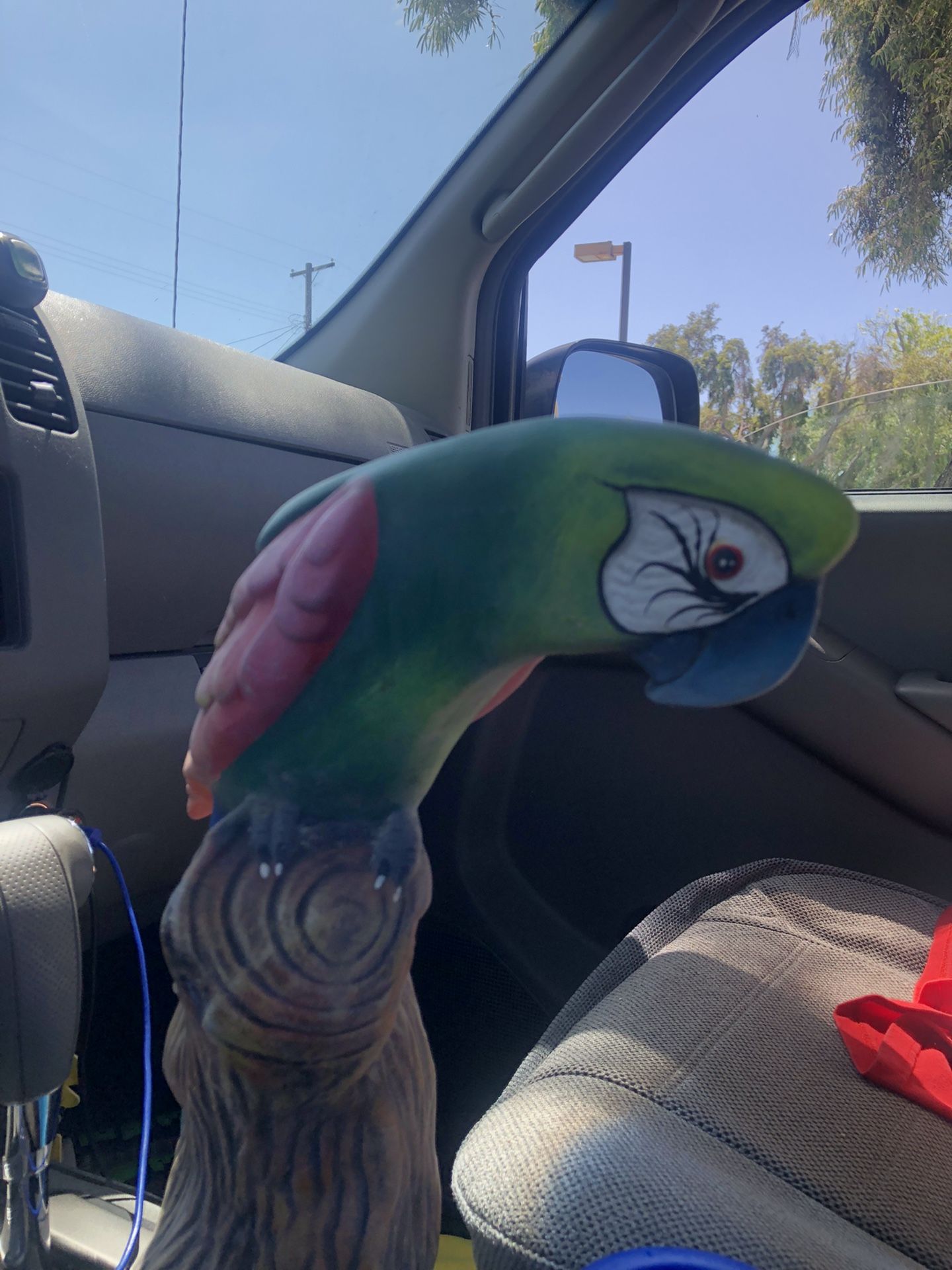 15 Inch Guacamaya, Clay Figure For Outdoors