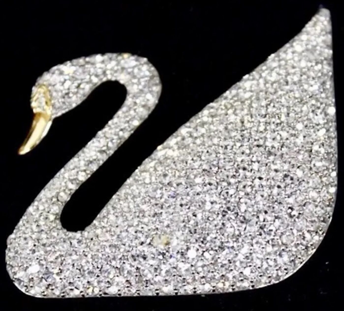 NEW Swarovski Swan Pin Brooch Crystal 100TH YEAR ANNIVERSARY IN ORIGINAL BOX