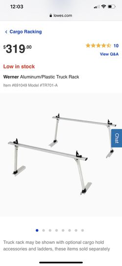 Werner aluminum truck rack ladder lumber Thumbnail
