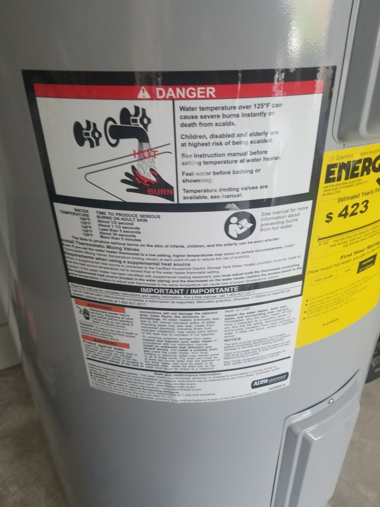 Water Heater Electric.