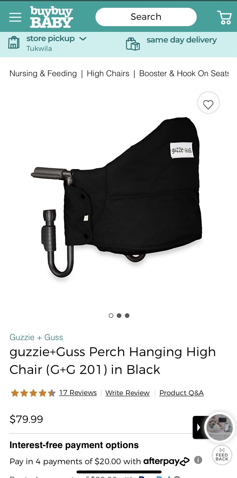 Hanging High Chair