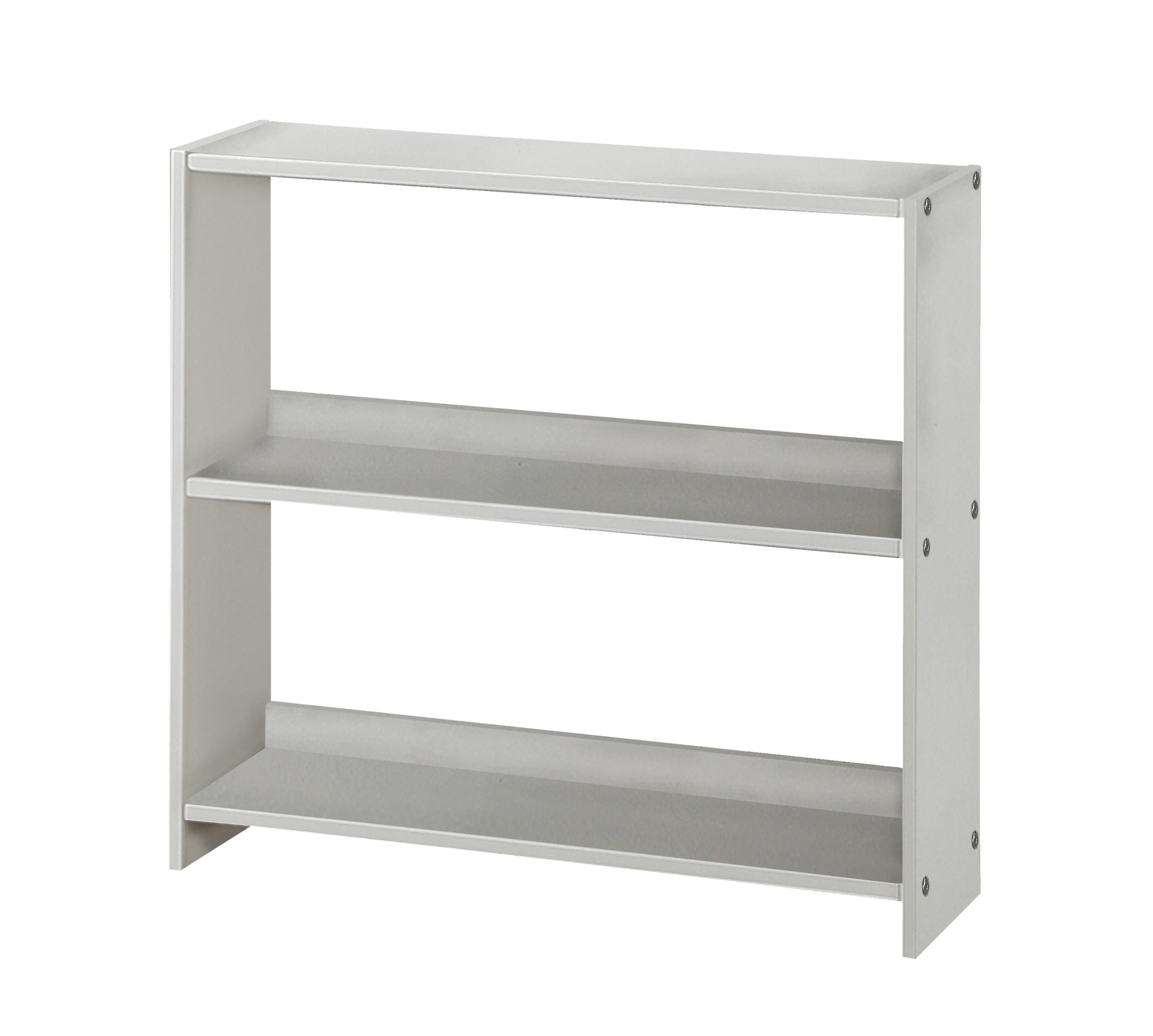 Pivot Direct Louver Small Bookcase In White Finish PD_795EW