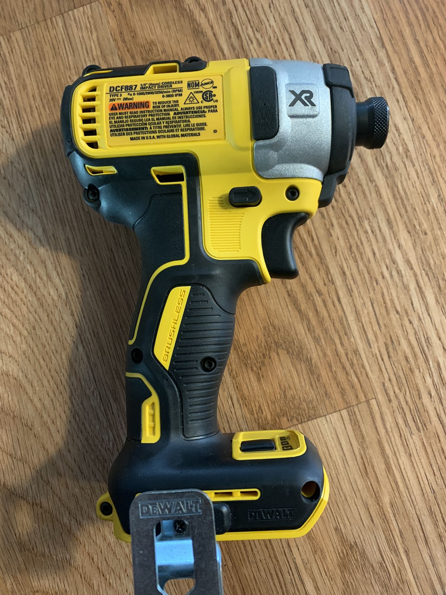 DEWALT DCF887 3 SPEED IMPACT DRIVER