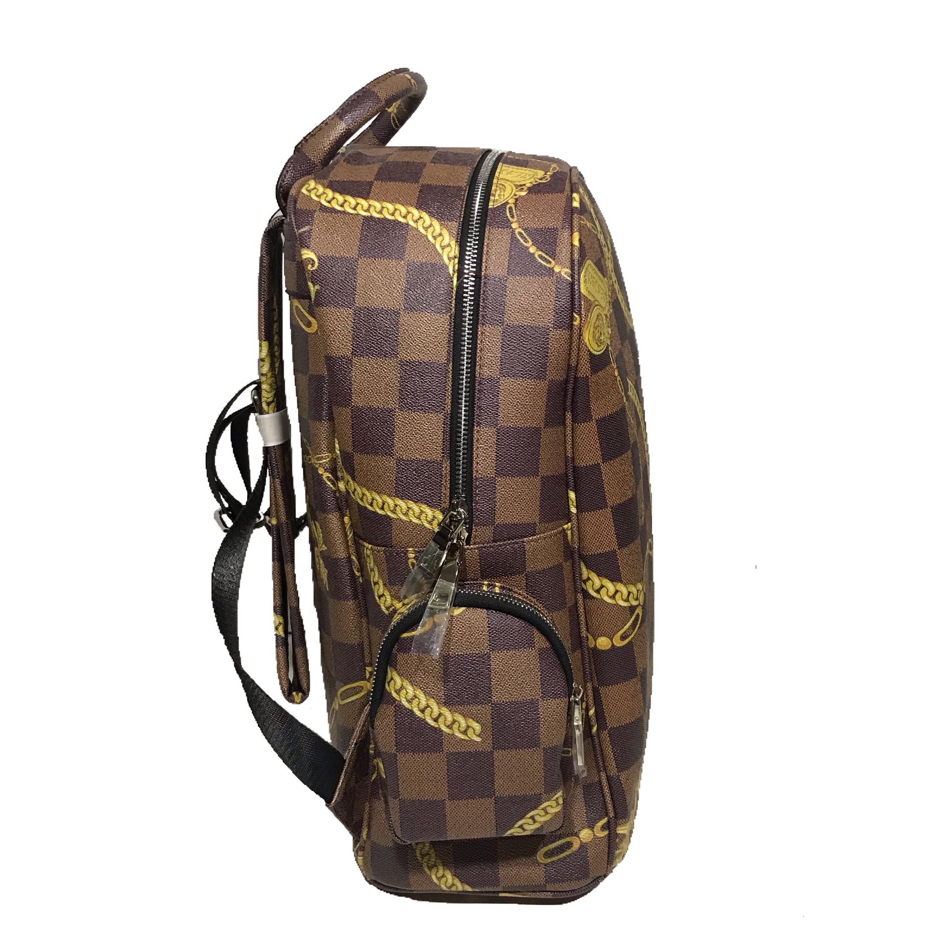Men’s Brown “Face Backpack”.