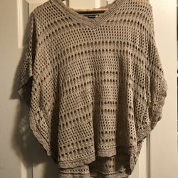 Poncho Style Sweater L/Xl  Thumbnail