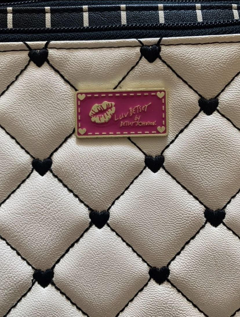 Luv Betsey by Betsey Johnson Heart Embroidered Crossbody Bag