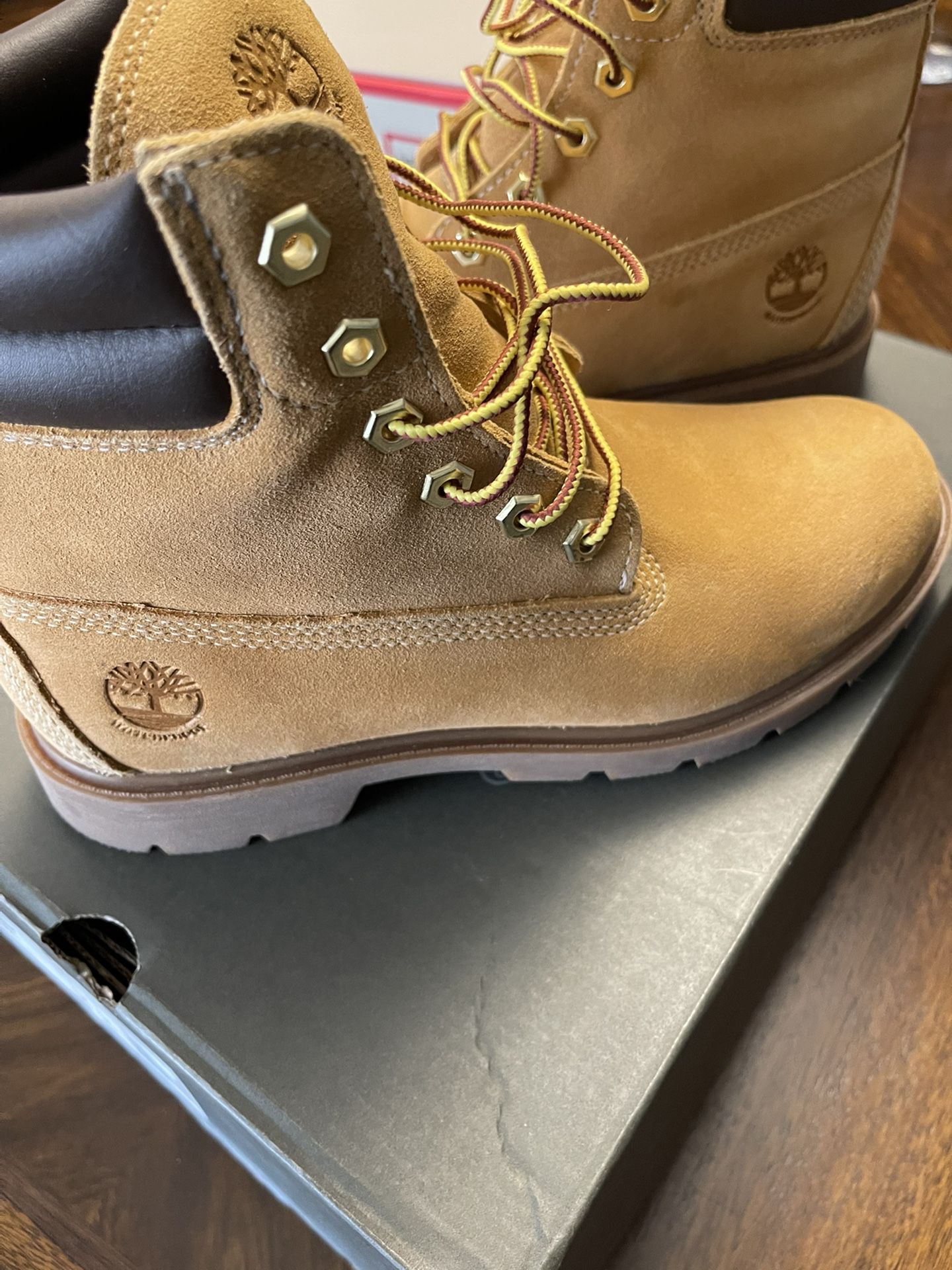 Timberland Boots, Women Size 8, Wheat Suede