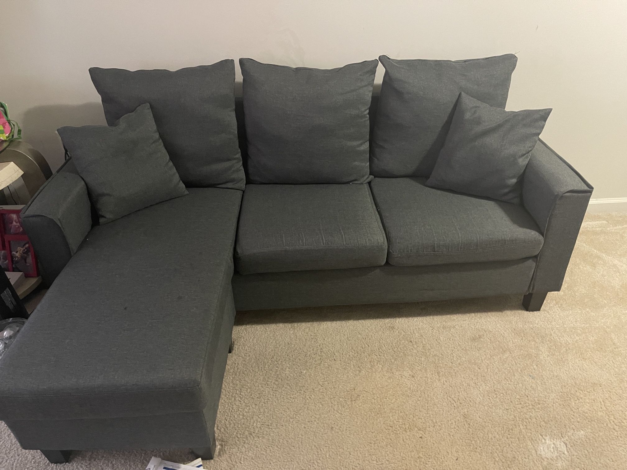 Small Dark Grey Sectional