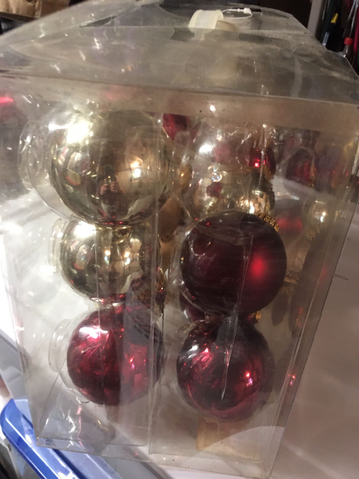 Fun Red and Gold Silver Ornaments