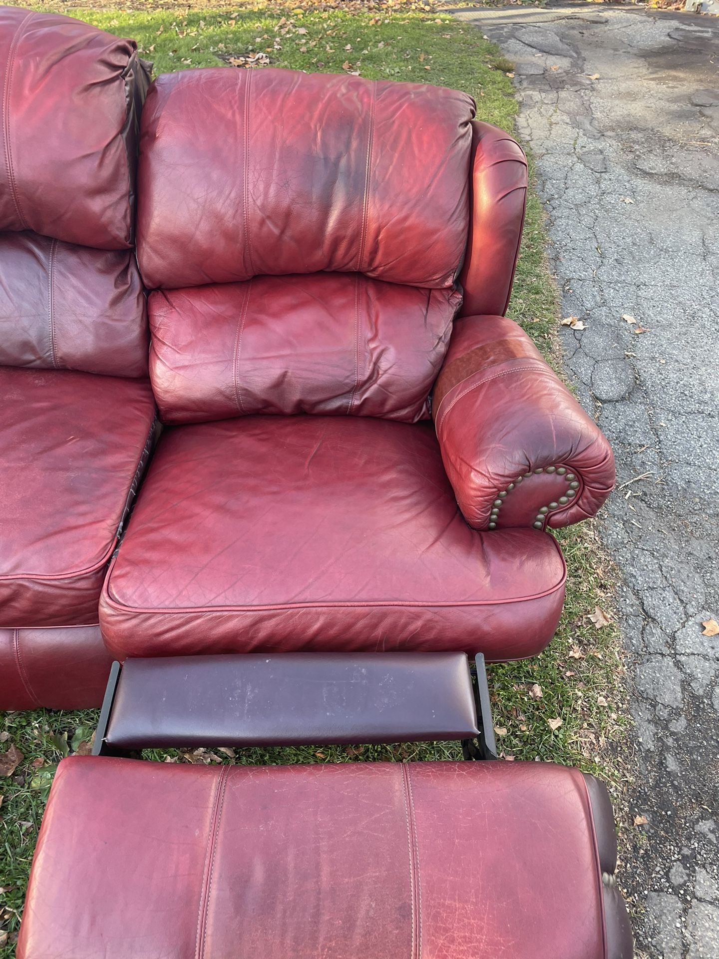 Leather 3 Seat Couch
