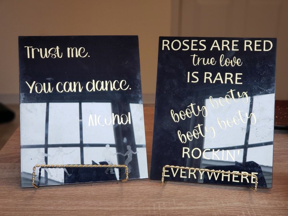 Sparklers, Slippers, Signs, Stands/Sign Holders