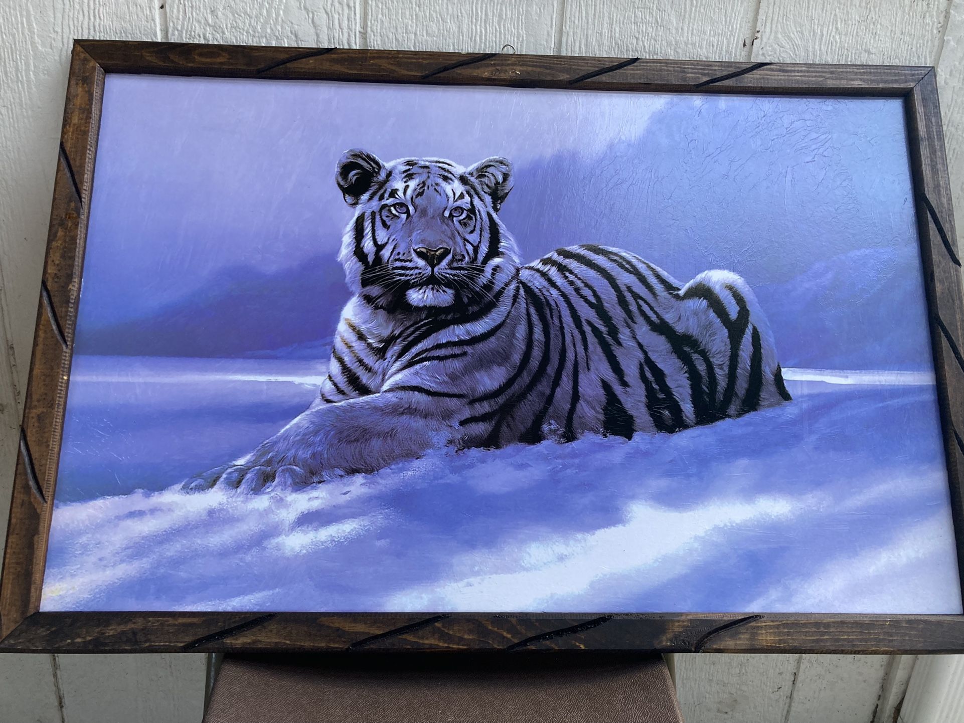 White Tiger 🐅 Frames Tattoos Shop Barbershop 💈 Home Decor Man Cave Posters Patios Living Room Cuadro