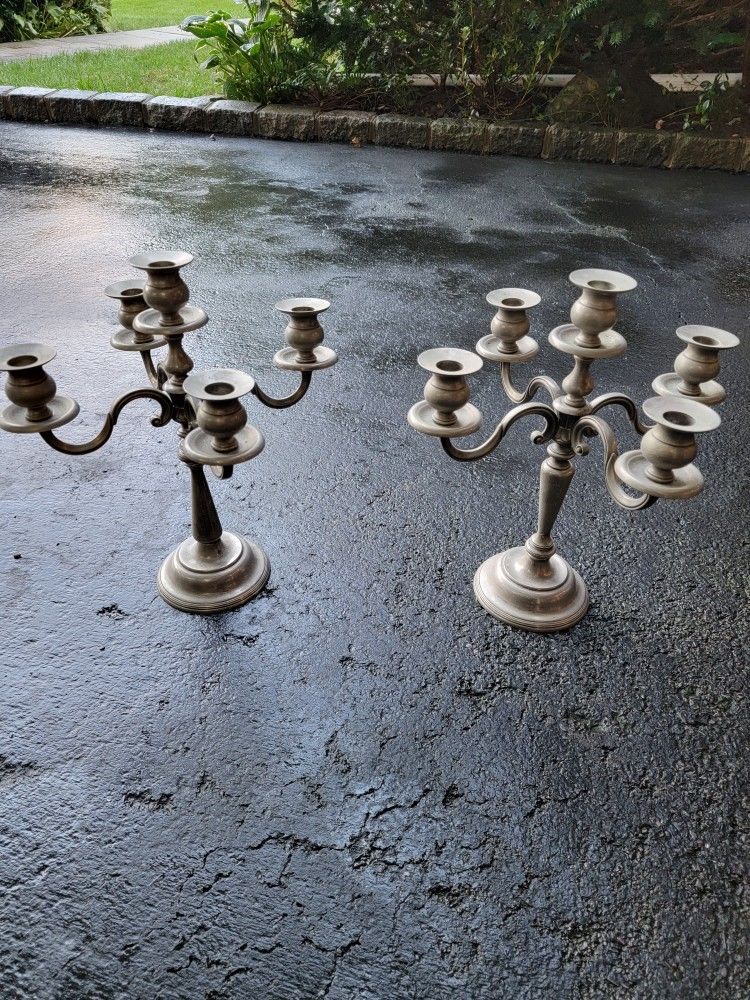 Candelabras 15" Tall, 9.75" Wide