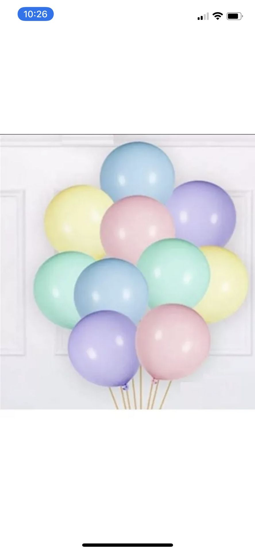 22 Globos color Verde, Amarillo, Rosado, Morado o celeste colores pasteles