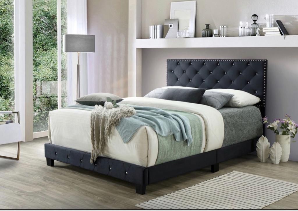 Queen bed With Mattress New ,, $39 down Payment Delivery Available 