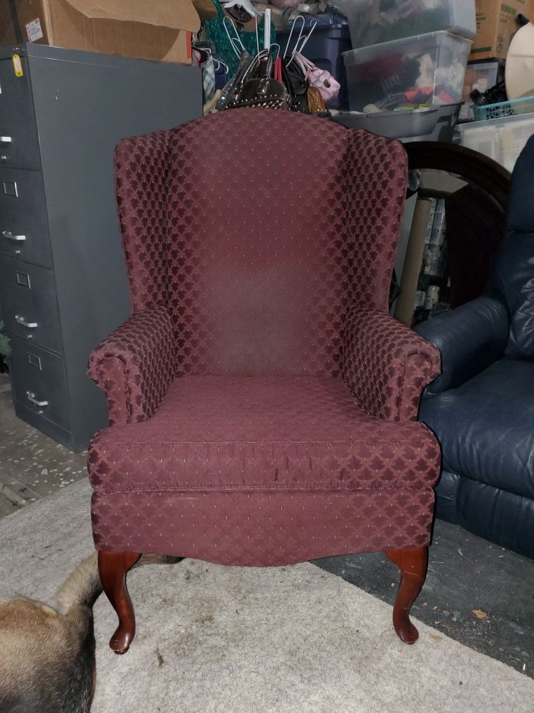 Wing back chair