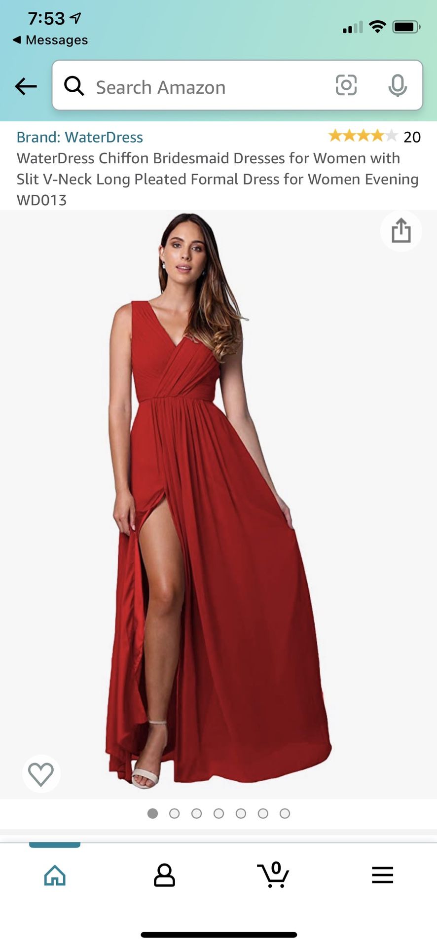 Red Bridesmaid Dress