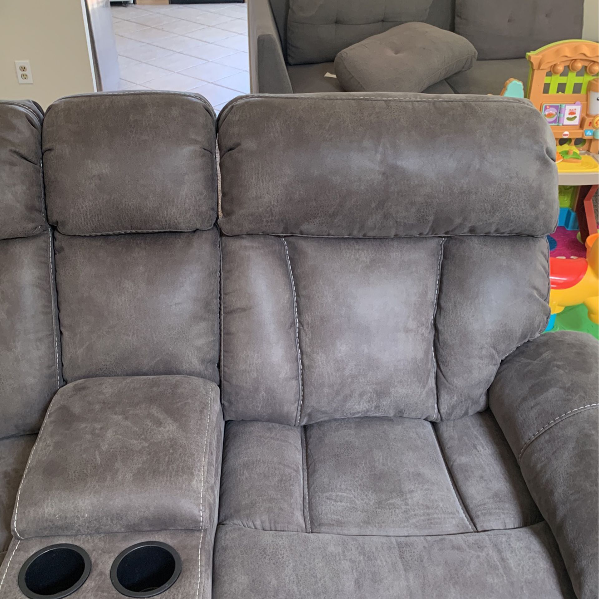 Recliner/ Rocking Chair With USB Charging Ports And Storage