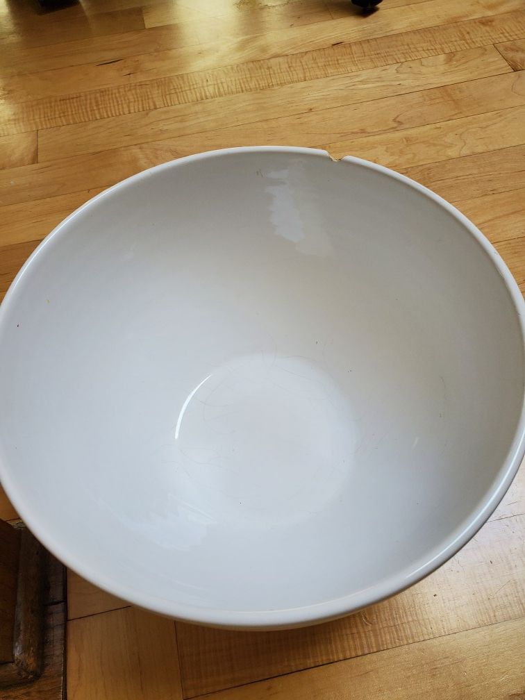 White mixing bowl