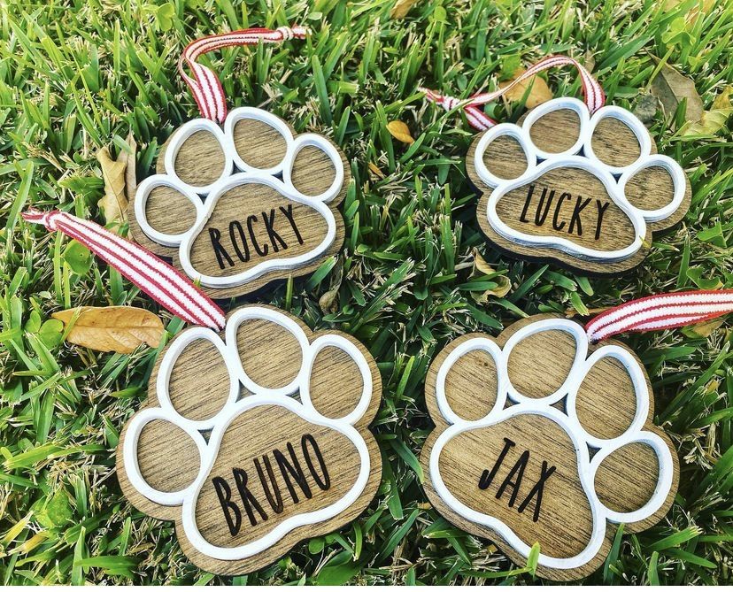 Custom Paw Ornaments