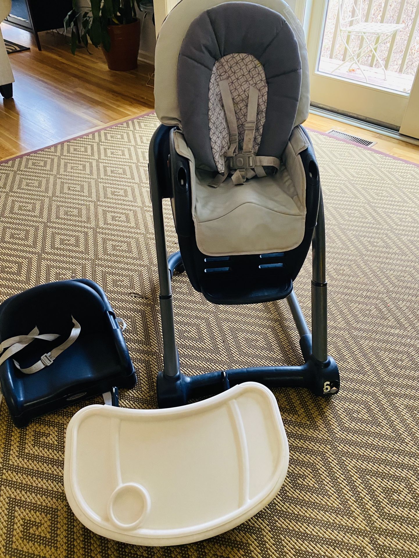 Graco Adjustable High Chair With Booster Seat