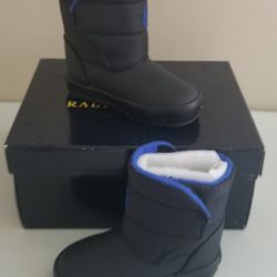 Ralph Lauren Black Snow Boots, Size 4 Toddler Thumbnail