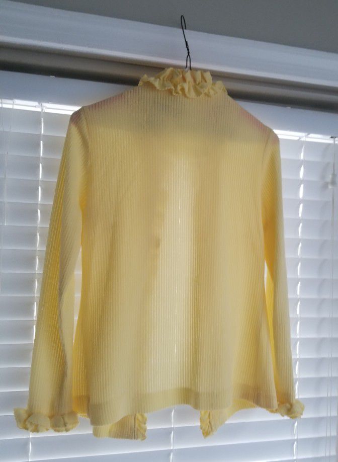 Mother of The Bride Pale Yellow Sleeveless Sheath Dress W/Jacket/Size 10