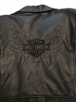 Harley Davidson Leather Jacket Women’s XL Thumbnail